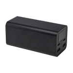 Batterie externe idéale pour pc en aluminium recyclé 20 000 mAh couleur noir deuxième vue