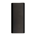 Batterie externe idéale pour pc en aluminium recyclé 20 000 mAh couleur noir troisième vue frontale