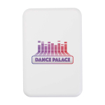 Batterie externe magnétique sans fil en plastique recyclé 5 000 mAh couleur blanc