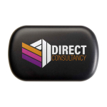 Bouchons d’oreilles en silicone de haute qualité pour dormir couleur noir vue avec impression sérigraphique