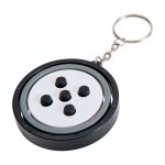 Porte-clés antistress avec gyroscope rotatif à mouvement fluide couleur noir