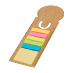 Notes adhésives colorées petites et grandes avec règle intégrée couleur naturel