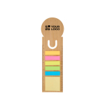Notes adhésives colorées petites et grandes avec règle intégrée avec zone d'impression