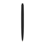 Stylo en plastique recyclé au design minimaliste, encre bleue couleur noir deuxième vue arrière