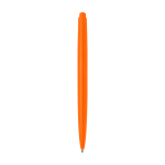 Stylo en plastique recyclé au design minimaliste, encre bleue couleur orange deuxième vue arrière