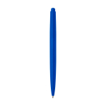 Stylo en plastique recyclé au design minimaliste, encre bleue couleur bleu roi deuxième vue arrière