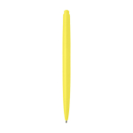 Stylo en plastique recyclé au design minimaliste, encre noire couleur jaune deuxième vue arrière