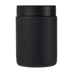 Boîte repas isotherme en acier inoxydable recyclé 500 ml couleur noir deuxième vue arrière