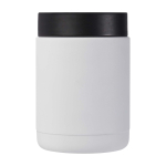 Boîte repas isotherme en acier inoxydable recyclé 500 ml couleur blanc deuxième vue arrière