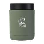 Boîte repas isotherme en acier inoxydable recyclé 500 ml couleur vert pastel vue impression avec logo 2