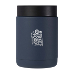 Boîte repas isotherme en acier inoxydable recyclé 500 ml couleur bleu pétrole vue impression avec logo 2