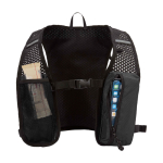 Gilet d’hydratation pour running, imperméable et réfléchissant couleur noir deuxième vue