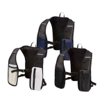 Gilet d’hydratation pour running, imperméable et réfléchissant couleur noir deuxième vue en couleurs