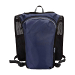 Gilet d’hydratation pour running, imperméable et réfléchissant couleur bleu marine deuxième vue arrière