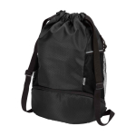 Sac de sport 18L imperméable et recyclé avec poche pour chaussures couleur noir