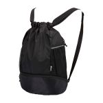 Sac de sport 18L imperméable et recyclé avec poche pour chaussures couleur noir troisième vue