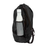 Sac de sport 18L imperméable et recyclé avec poche pour chaussures couleur noir vue latérale