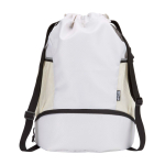 Sac de sport 18L imperméable et recyclé avec poche pour chaussures couleur sable deuxième vue frontale