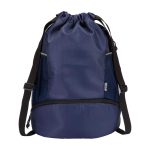 Sac de sport 18L imperméable et recyclé avec poche pour chaussures couleur bleu marine deuxième vue frontale
