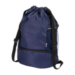 Sac de sport 18L imperméable et recyclé avec poche pour chaussures couleur bleu marine