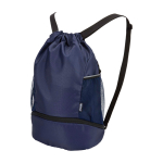 Sac de sport 18L imperméable et recyclé avec poche pour chaussures couleur bleu marine troisième vue