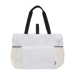 Sac de yoga en tissu ripstop recyclé et imperméable 18 L couleur sable troisième vue frontale