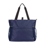Sac de yoga en tissu ripstop recyclé et imperméable 18 L couleur bleu marine deuxième vue frontale