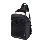 Sac bandoulière d’hydratation en tissu recyclé imperméable 6 L couleur noir deuxième vue