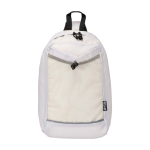 Sac bandoulière d’hydratation en tissu recyclé imperméable 6 L couleur sable deuxième vue frontale