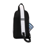 Sac bandoulière d’hydratation en tissu recyclé imperméable 6 L couleur sable troisième vue arrière