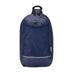 Sac bandoulière d’hydratation en tissu recyclé imperméable 6 L couleur bleu marine deuxième vue frontale