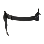 Ceinture de running avec plusieurs poches et éléments réfléchissants couleur noir troisième vue