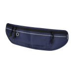 Ceinture de running avec plusieurs poches et éléments réfléchissants couleur bleu marine