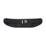 Ceinture de running avec plusieurs poches et éléments réfléchissants couleur bleu marine deuxième vue arrière