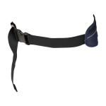Ceinture de running avec plusieurs poches et éléments réfléchissants couleur bleu marine troisième vue