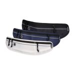 Ceinture de running avec plusieurs poches et éléments réfléchissants couleur bleu marine deuxième vue en couleurs