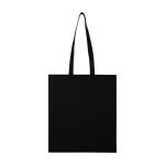 Tote bag en non-tissé recyclé résistant à la déchirure 6 L couleur noir deuxième vue frontale