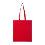Tote bag en non-tissé recyclé résistant à la déchirure 6 L couleur rouge deuxième vue frontale