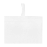 Tote bag en non-tissé recyclé résistant à la déchirure 6 L couleur blanc vue détail 1