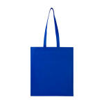 Tote bag en non-tissé recyclé résistant à la déchirure 6 L couleur bleu roi deuxième vue frontale