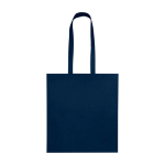 Tote bag en non-tissé recyclé résistant à la déchirure 6 L couleur bleu marine troisième vue frontale