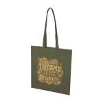 Tote bag en non-tissé recyclé résistant à la déchirure 6 L couleur vert foncé vue impression sérigraphique