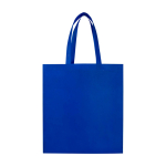 Sac de courses en non-tissé recyclé durable avec soufflet couleur bleu roi deuxième vue arrière