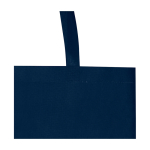 Sac de courses en non-tissé recyclé durable avec soufflet couleur bleu marine vue détail 1