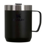 Tasse de camping en acier inoxydable recyclé 236 ml Stanley Everyday couleur noir