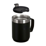 Tasse de camping en acier inoxydable recyclé 236 ml Stanley Everyday couleur noir deuxième vue