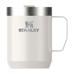 Tasse de camping en acier inoxydable recyclé 236 ml Stanley Everyday couleur beige deuxième vue frontale