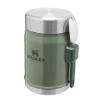 Thermos repas avec couverts et couvercle isolant à valve 400 ml couleur vert foncé