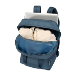 Sac à dos de voyage écologique multiusages pour ordinateur 9 L 14” couleur cyan troisième vue