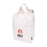 Sac à dos de voyage écologique multiusages pour ordinateur 9 L 14” couleur blanc cassé
